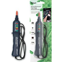 Тестер-индикатор заряда аккумулятора duwi 26042 4 Duwi