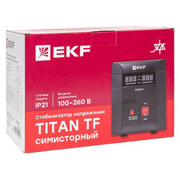 Стабилизатор напряжения EKF PROxima Titan -TF однофазный 220 В 0,6 кВт напольный
