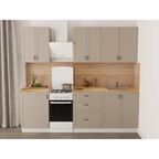 Мойка для кухни врезная Granfest Smart GF-SM430 43x43 см глубина чаши 17 см мрамор цвет песочный