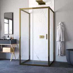 Душевой уголок Vegas-Glass 100x100  ZP-U TUR NOVO h1900 100*100 05 crystalvision профиль бронза, стекло crystalvision