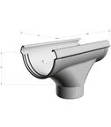 Воронка желоба Docke Lux пластиковая d140-100 мм шоколад RAL 8019