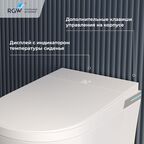 Умный унитаз с инсталляцией и кнопкой RGW SW-70B безободковый, с сиденьем микролифт, белый