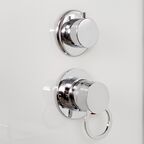 Душевая кабина AvaCan EM1511L 110x80 стекло рисунок, профиль хром, левая