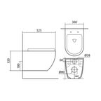 Комплект инсталляция Geberit Duofix 458.149.21.1 с унитазом Aquatek Европа безободковый с микролифтом клавиша Delta01 хром