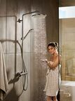 Душевая стойка Hansgrohe Croma Select 280 Air 1jet Showerpipe 26790000 с термостатом, без излива, хром