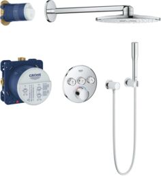 Встраиваемая душевая система Grohe Euphoria 34709000 хром, со смесителем и термостатом