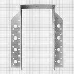 Опора бруса раскрытая OBR R 100x200x1.8