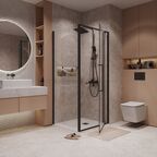 Душевой уголок Niagara Nova 90x100 NG-85-9AB-A100B-34 стекло прозрачное, профиль черный матовый, без поддона