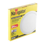 Светильник светодиодный Navigator 4000К 24 Вт белый IP20 (71395)