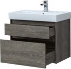 Комплект мебели Aquanet Nova Lite 76 см подвесной (тумба с раковиной и зеркалом)