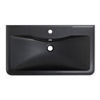 Раковина накладная BelBagno 80 см BB800/455-LV-ART-ALR-NERO черная матовая