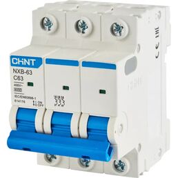 Автоматический выключатель CHINT NXB-63 3P C63 А 6 кА