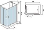 Душевая кабина WeltWasser WW500 Laine 1201 120х90