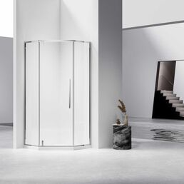 Душевой уголок Vincea Slim-N 100x100 VSP-4SN100CL стекло прозрачное, профиль хром