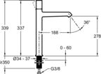 Cмеситель для раковины Jacob Delafon Rivoli E24168-CP