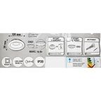 Спот встраиваемый Inspire Buziet GX53 под отверстие 90 мм цвет черный хром