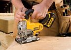 Аккумуляторный лобзик DEWALT DCS331M2, 18 В, 3000 ход/мин, 26 мм, с 2 АКБ 4 Ач и ЗУ, в кейсе (DCS331M2-QW)