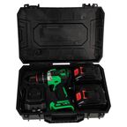 Дрель-шуруповерт аккумуляторная ударная бесщеточная Zitrek Green Impact 084-1072, 18 В Li-ion 2x5 Ач