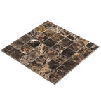 Мозаика Mir Mosaic Natural Adriatica коричневая 01 из натурального камня 305х305х7 мм глянцевая