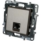 Розетка компьютерная RJ45 категория 5e UTP - Legrand Structura - магнезиум