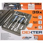 Набор головок Dexter HT205186, 39 предметов