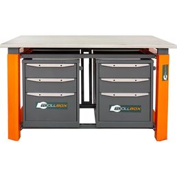Двухтумбовый верстак Toollbox TBP1500 (TB3-TB3)