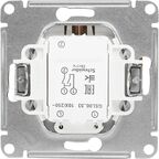 Выключатель встраиваемый Systeme Electric Glossa СХ5А 2 клавиши с подсветкой цвет дуб