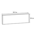 Фасад для кухонного ящика Инта 59.7x12.5 см Delinia ID МДФ цвет белый