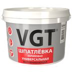 Шпатлевка VGT акриловая универсальная выравнивающая, белый/серый, 3.6 кг