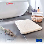 Коврик для ванной 70x120см Spirella LAMB, натуральный