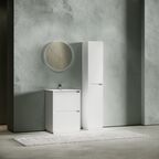 Тумба с раковиной Sancos Libra Floor LB60FW 60 см напольная, 2 ящика, белая