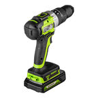 Дрель-шуруповерт ударная аккумуляторная бесщеточная Greenworks GD24DD60 24 В 2 Ач Li-Ion 1 АКБ и ЗУ (3704107UA)