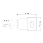 Светильник встраиваемый светодиодный уличный «Piazza» 2 Вт IP65 цвет черный A3402IN-1BK