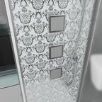 Душевая кабина Niagara Luxe 120x82 NG-7713WL поддон низкий, стекло прозрачное, профиль серебро