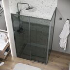 Душевой уголок Grossman Galaxy 140x90 120.K33.01.1490.42.10 без поддона, стекло тонированное, профиль графит