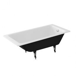 Чугунная ванна Delice Parallel 170x80 DLR220502R-AS с ручками и антискользящим покрытием, белая