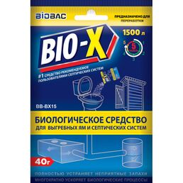 Сиологическое средство для выгребных ям и септических систем БиоБак BIO-Х BB-BX15