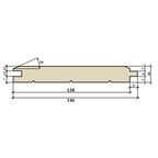 Имитация бруса хвоя 20x146x4000 мм сорт Оптима 4 шт. 2.34 м²