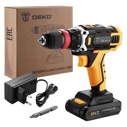 Аккумуляторная дрель-шуруповерт DEKO DKCD20FU-Li 063-4176