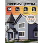 Краска фасадная износостойкая для наружных и внутренних работ PROFIPAINTS ECO FACADE ACRYL 0.9л , RAL-7040
