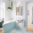 Смеситель для раковины Grohe BauEdge 23328001 хром, с донным клапаном