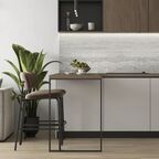 Стеновая панель Alumoart Travertine Roman Grey 51.1.3 300x60x0.4 см алюминий цвет бежевый