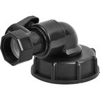 Набор для врезки в бочку Boutte 3/4" (гайка, угол, кран).