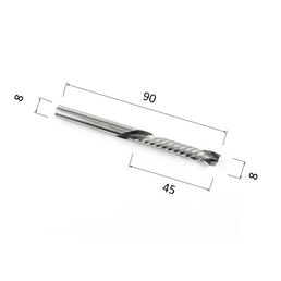 Фреза DJTOL A1FLX845 компрессионная спиральная однозаходная (по дереву, композиту (АКП), пластику)