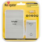 Дверной звонок беспроводной Navigator 80 510 36 мелодий цвет серый