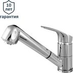 Смеситель для кухни Delinia Joel с выдвижным изливом 18.2 см цвет хром