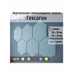 Самоклеящиеся акустические панели, 240х208х9мм соты, 6 штук