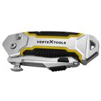 Нож строительный Vertextools 0044-18-29 металлический корпус трапециевидное лезвие 218 мм