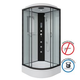 Душевая кабина Niagara Classic 100x100 NG-6702-14F средний поддон, стекло прозрачное, профиль черный