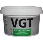 Шпатлевка VGT акриловая по дереву "экстра", венге, 1 кг